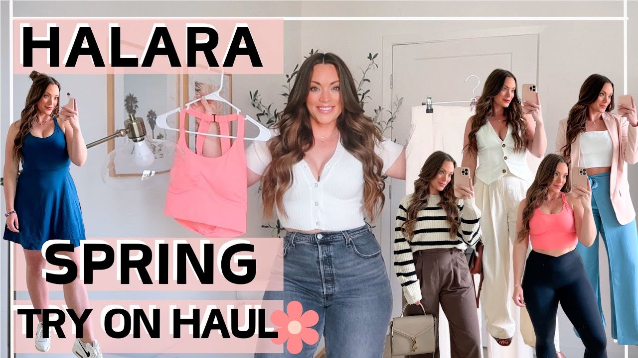 Halara Spring Try On Haul | Halara Must Have Pants | Spring Outfits 2024