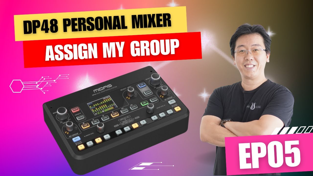 Midas DP48 Personal Mixer Tutorial 05 - Assign My Group