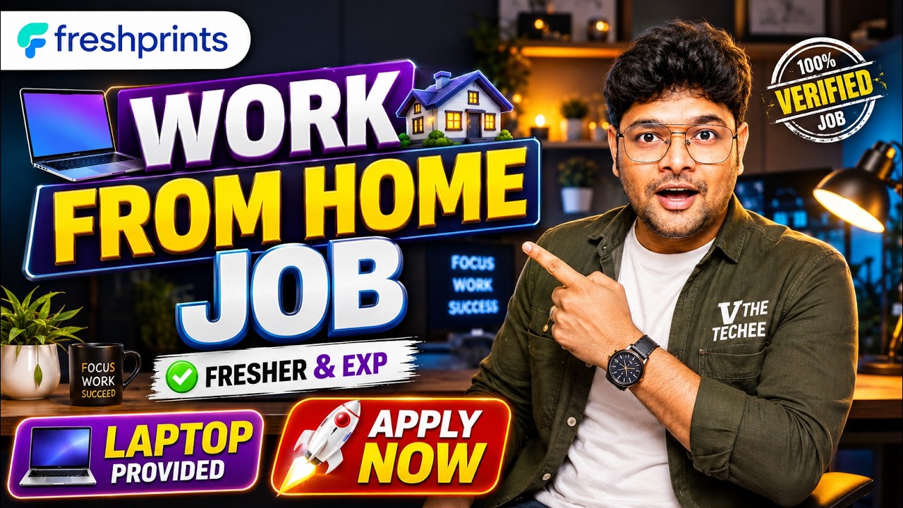 ఇంటి నుండే పని  | Latest Work fromhome jobs from Freshprints | Free working Kit | V the Techee