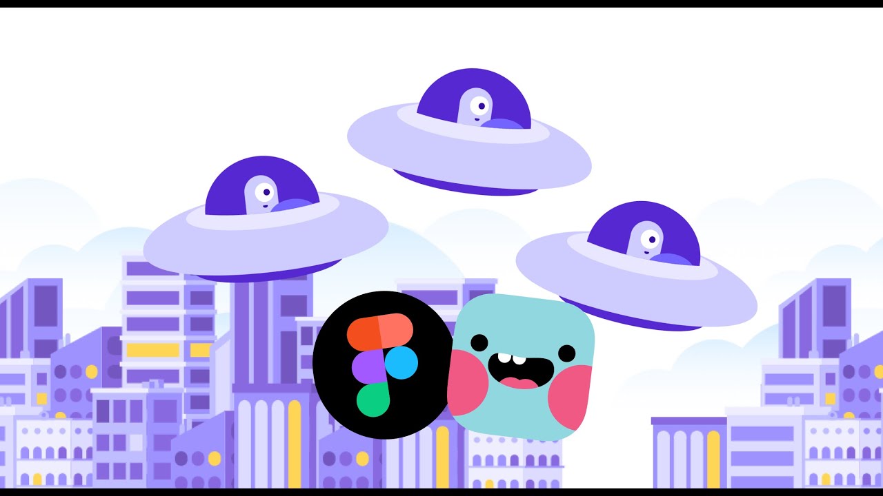 UFO Scroller Game made with Figma (Beta)