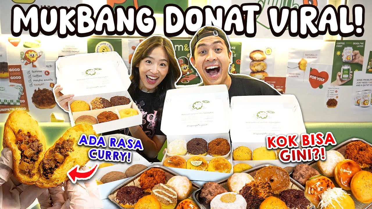 MUKBANG DONAT LABU VIRAL BARENG HARUKA!! RASANYA...