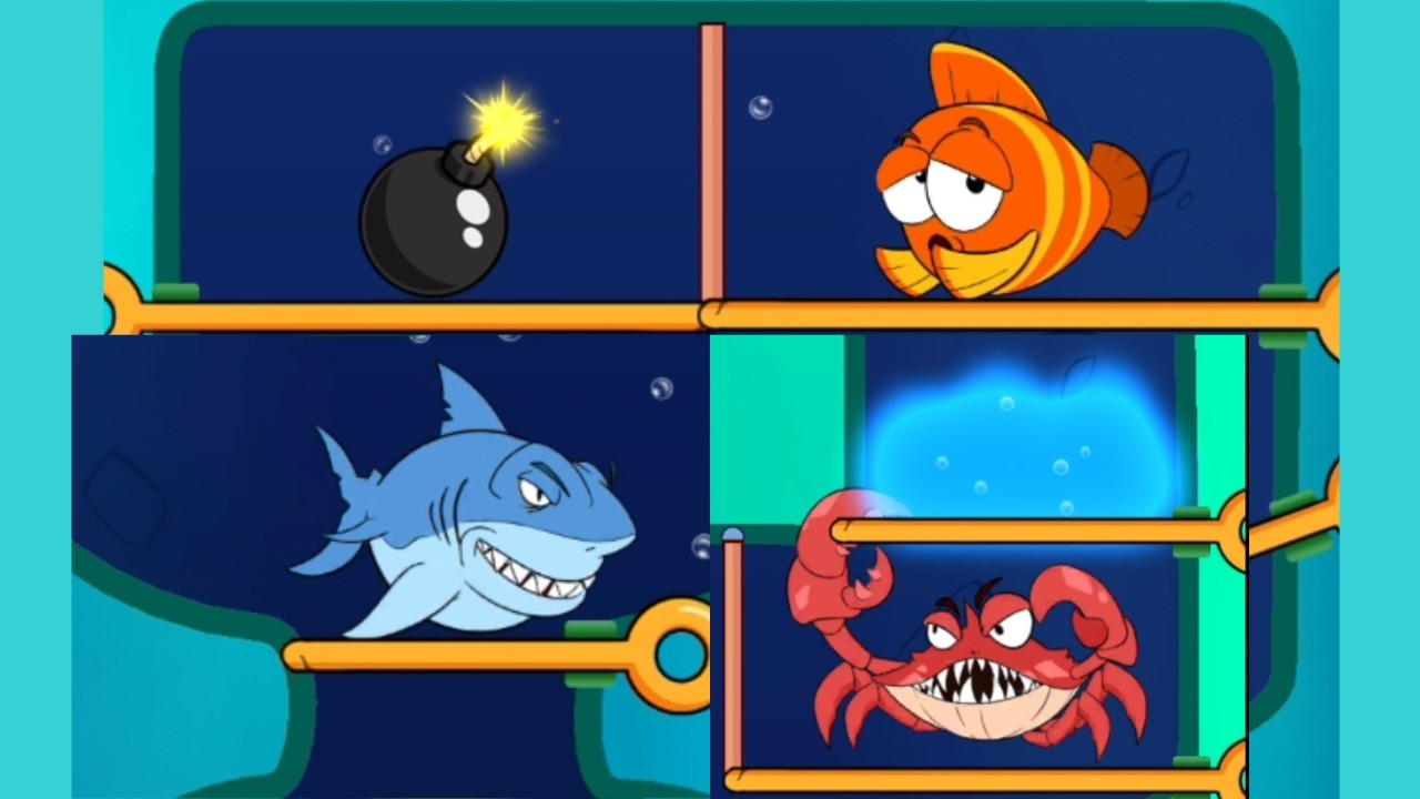 save the fish / pull the pin level android and ios games save fish game pull the pin / mobile game