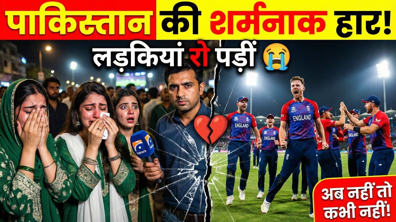 PAK Public Shocked & Crying 💔 ENG Defeated Pakistan | World Cup Clash