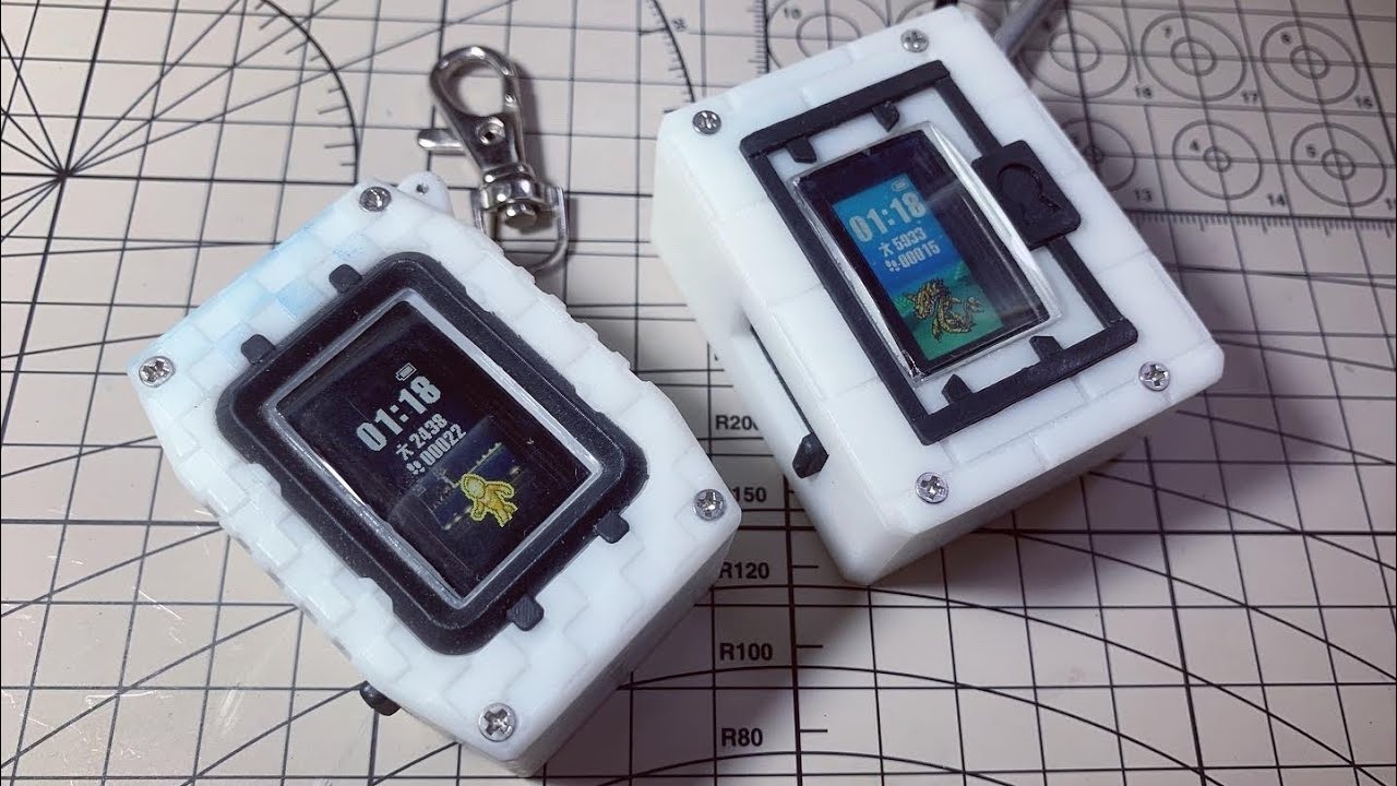 3D printed Digimon Vital Bracelet case Production process 數碼暴龍手環 改匙扣外殼 光固化打印後之製作過程￼