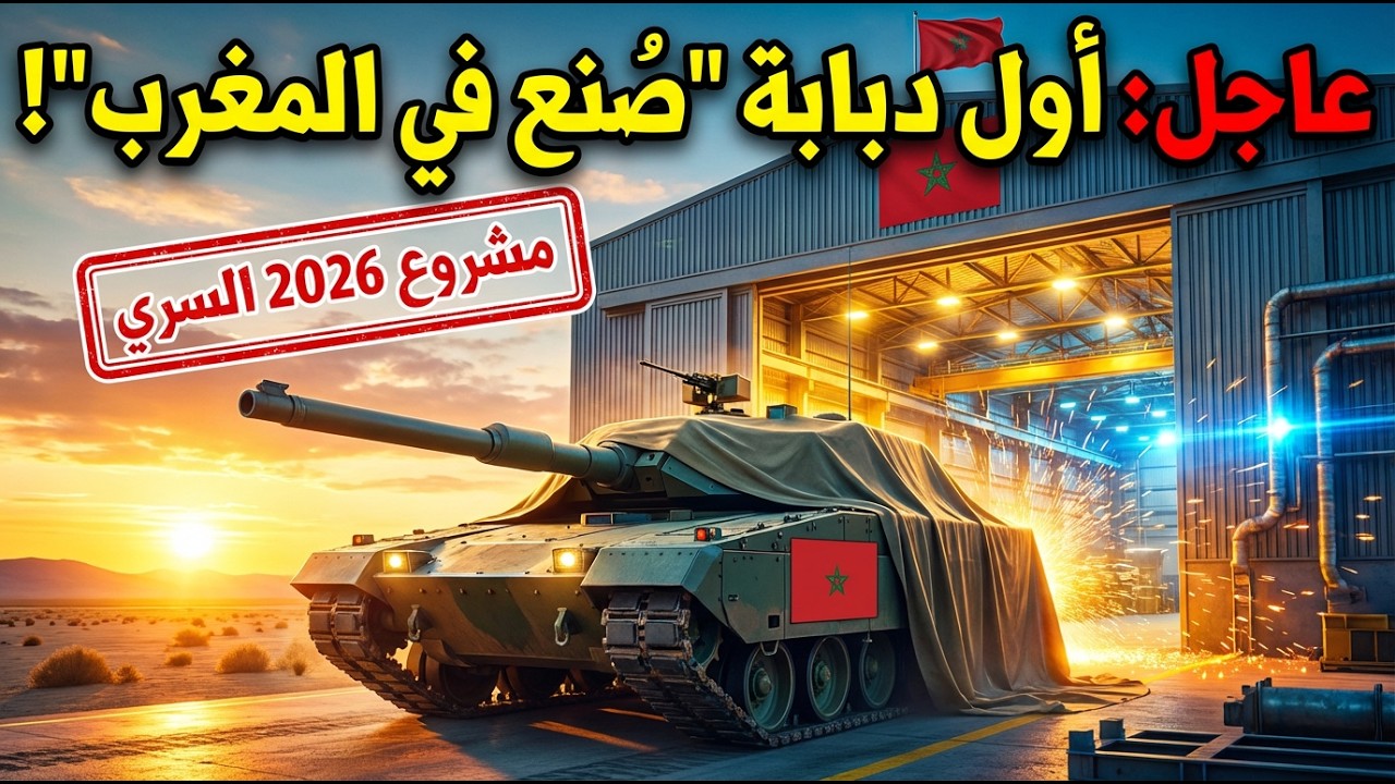 رسميًا؟ 🇲🇦 المغرب يدخل عالم صناعة الدبابات القتالية لأول مرة | مفاجأة 2026