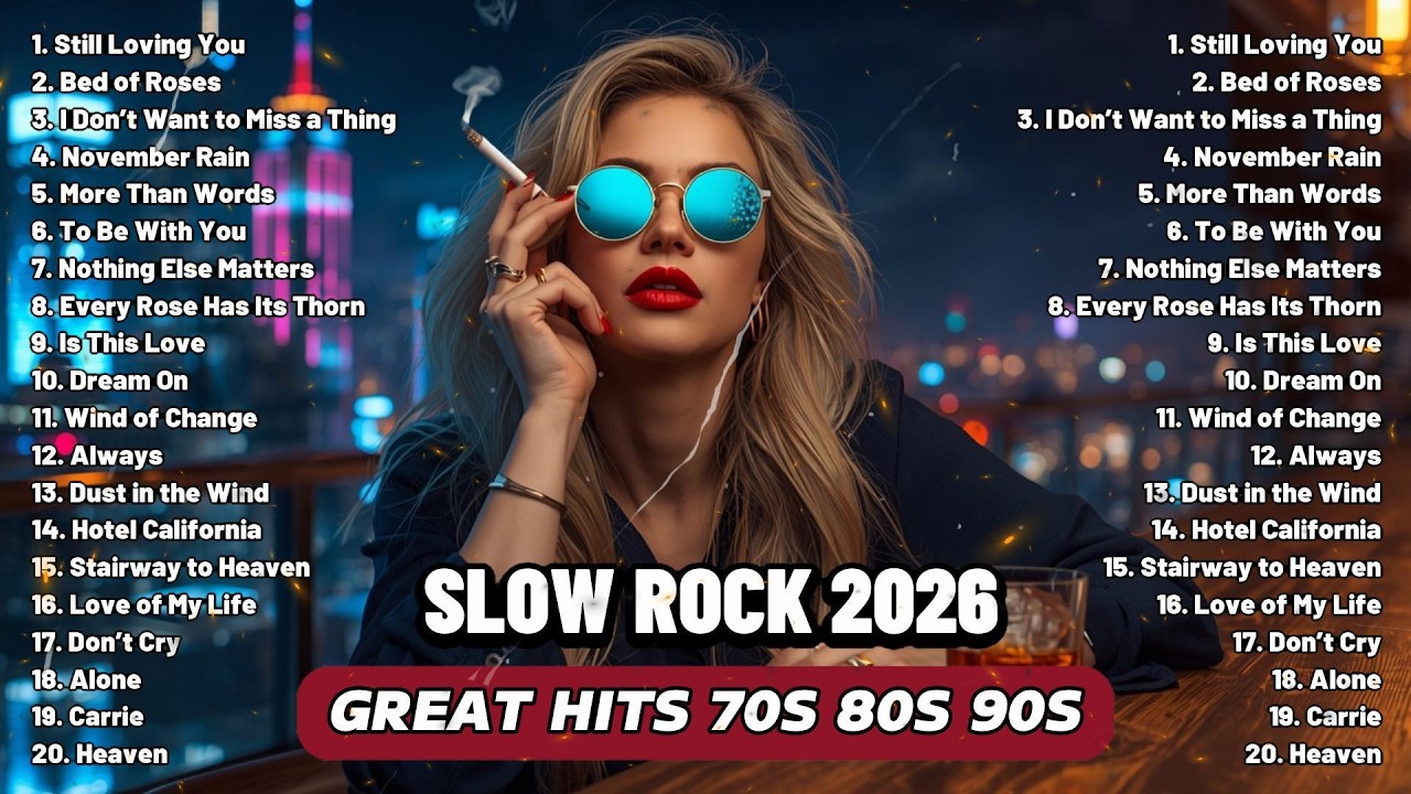 Scorpions, Aerosmith, Led Zeppelin, The Eagles, Bon Jovi ❤️ Greatest Slow Rock Ballads 70s 80s 90s