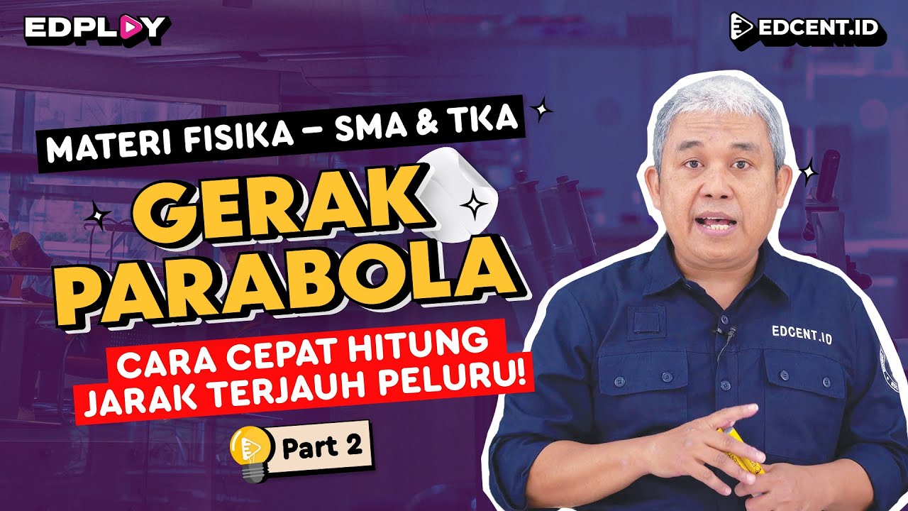 Materi Fisika: Gerak Parabola | Jarak Jangkauan Terjauh & Contoh Soal | Part. 2