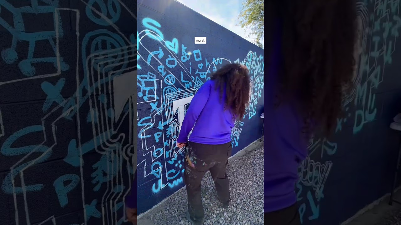 Doodle Grid Helps Me Create My Newest Mural #mural #art