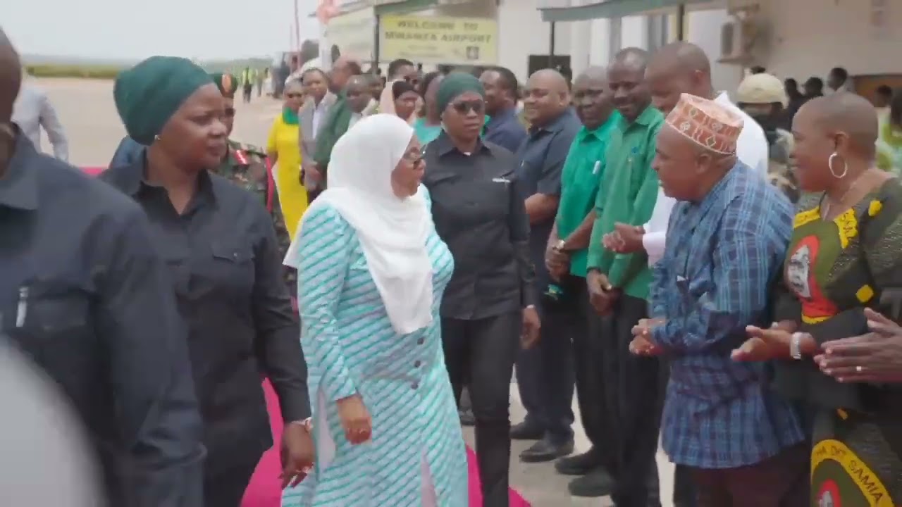 RAIS DKT.SAMIA AWASILI MWANZA KUSHIRIKI KILELE CHA MBIO ZA MWENGE WA UHURU 2024