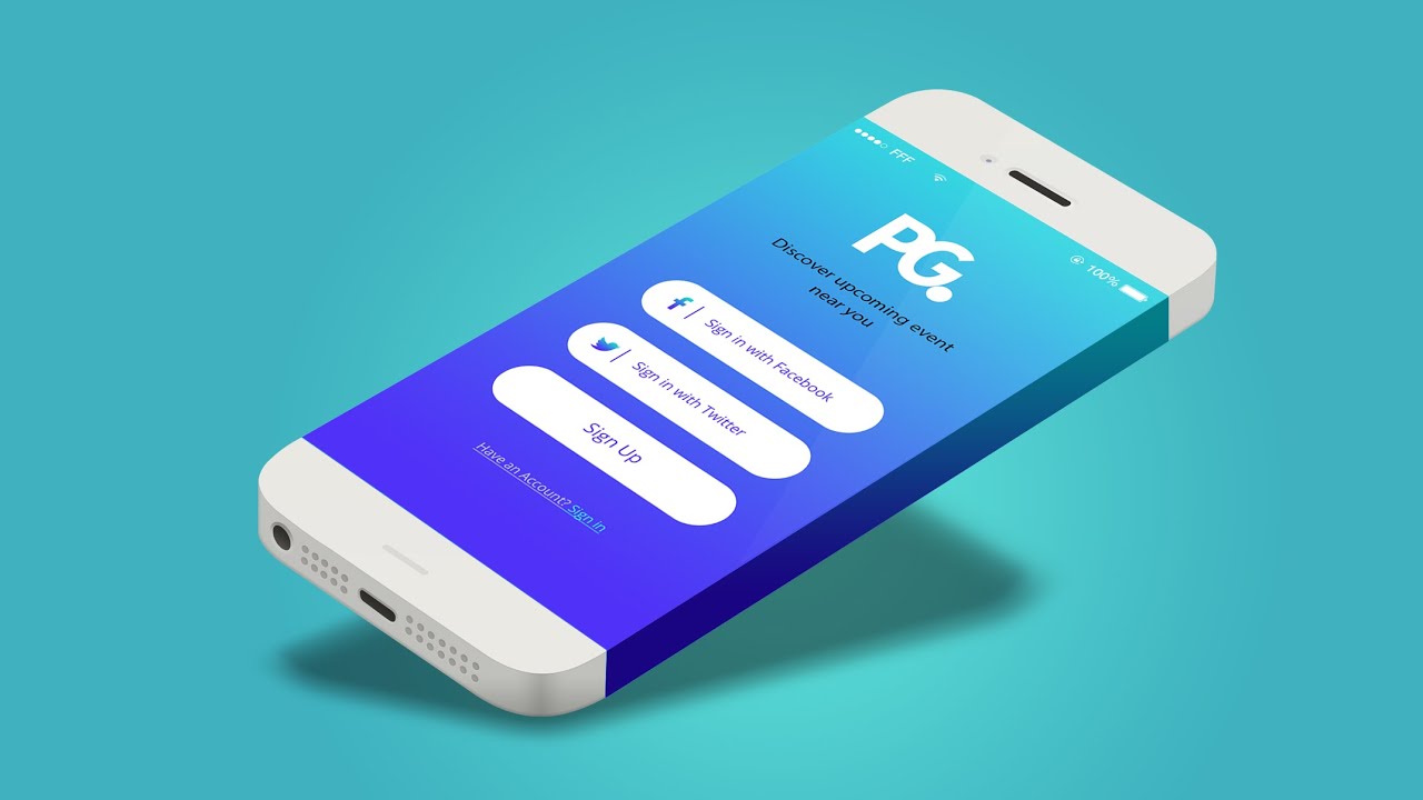 Mobile App Design Tutorial | Photoshop UI UX Design | Android