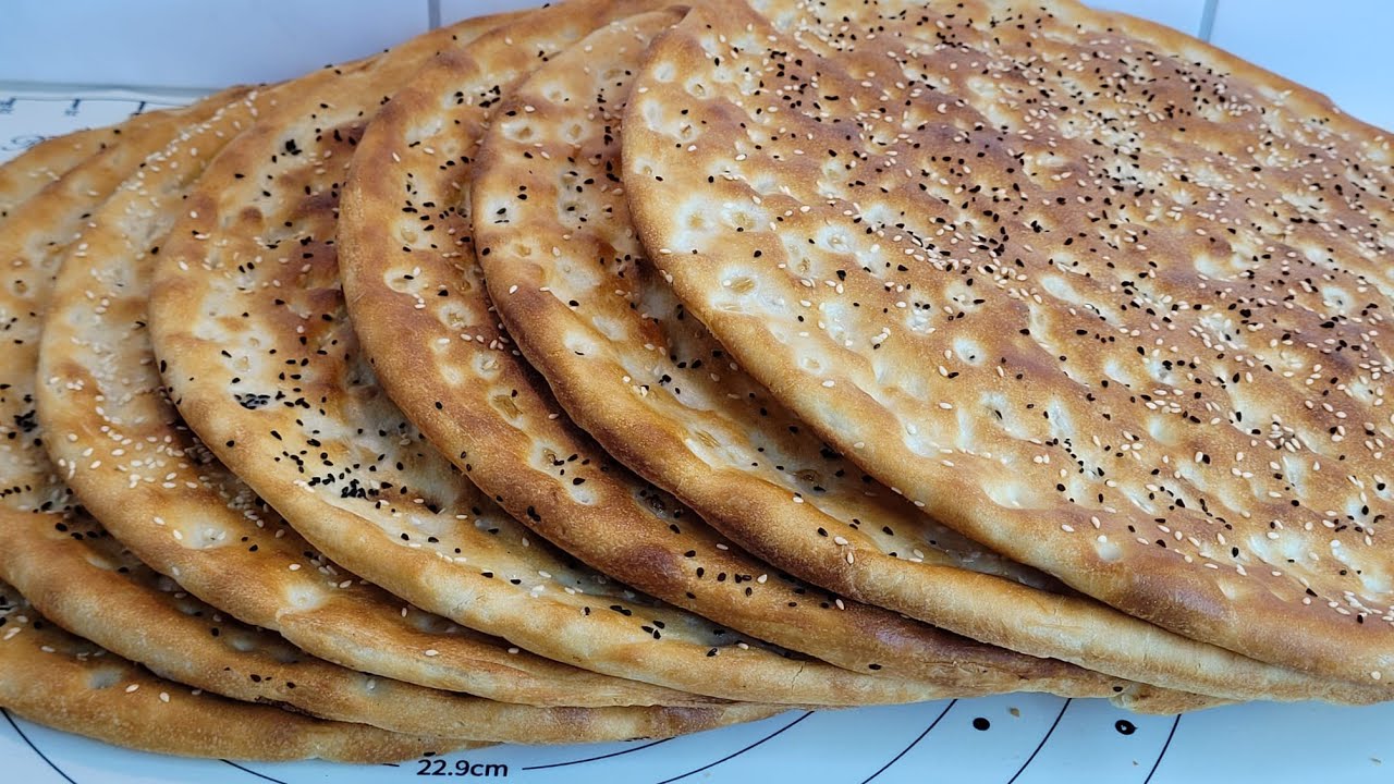 خبز مبسس بالسمن على الطريقة الافغانية