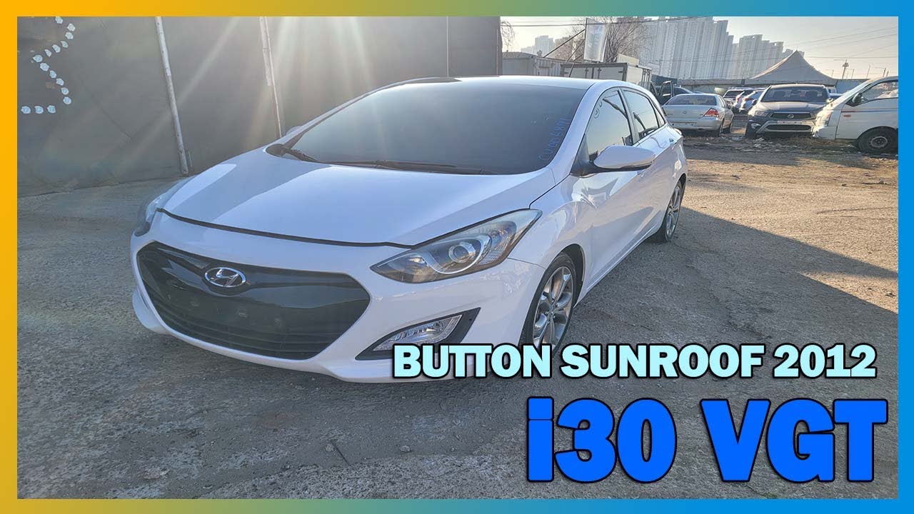 [USEDCAR BUSYMAN, Autos usados ​​en Korea] I30 VGT BUTTON SUNROOF WHITE KMHD351UBCU 006871