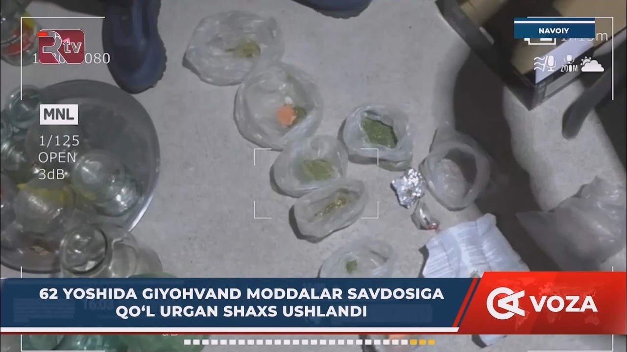 62 yoshida giyohvand moddalar savdosiga qoʻl urgan shaxs ushlandi