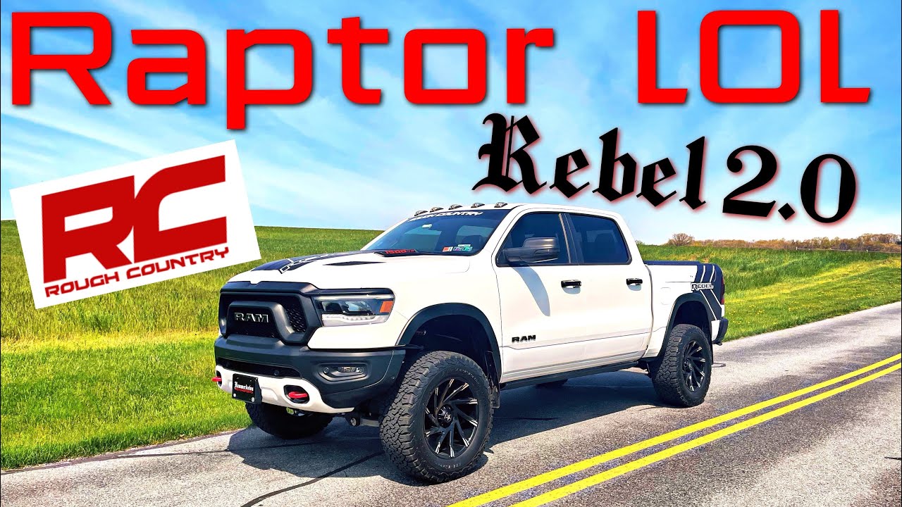 Ram Rebel Rough Country 2019 года с 6-дюймовым подъемником и амортизаторами Vertex