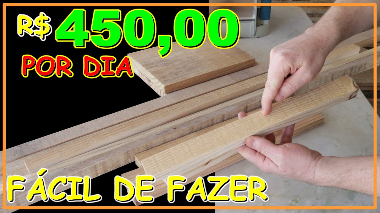 R$ 450,00 POR DIA COM ESSE ITEM FÁCIL DE FAZER - PROJETO DE MARCENARIA PASSO A PASSO (VÍDEO #28)