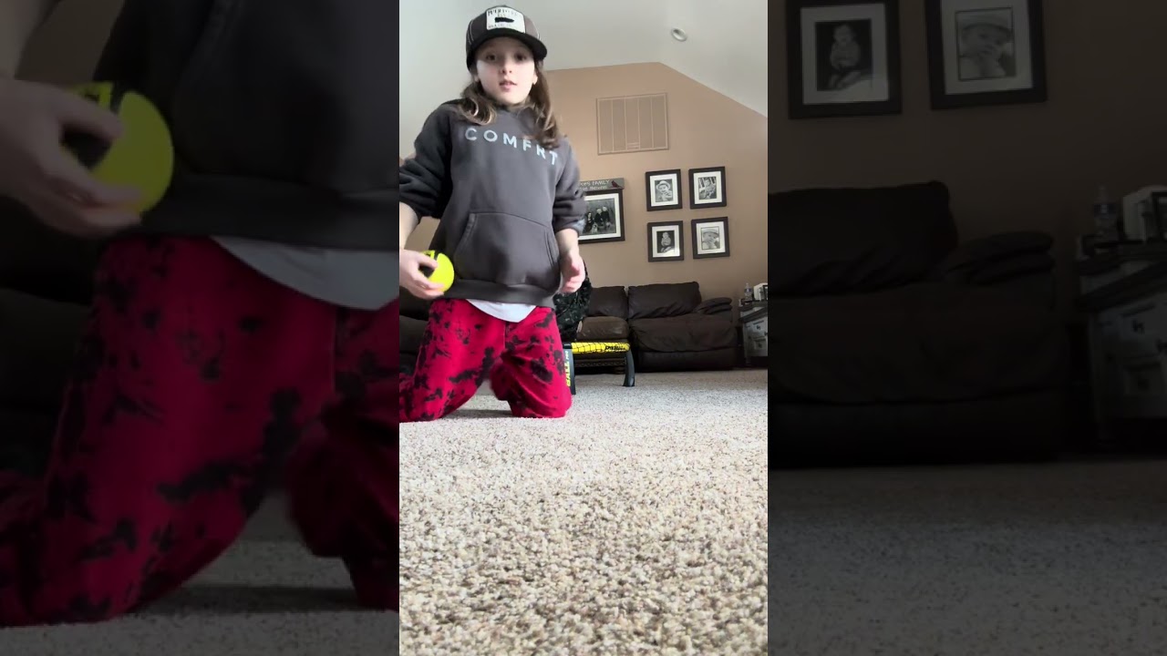 Spikeball on our knees  