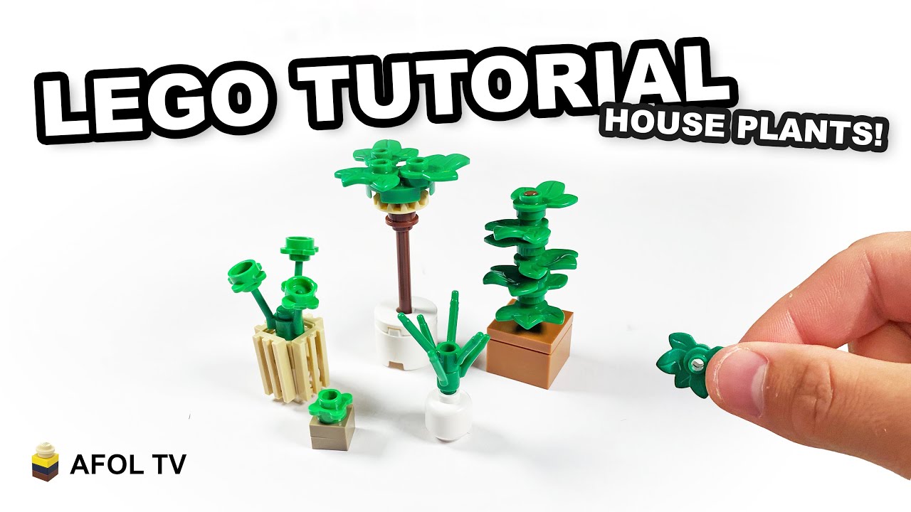 LEGO Modern House Plants (Tutorial - 5 Designs!)