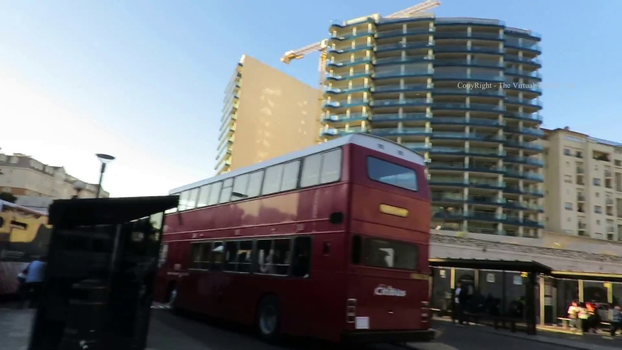 Gibraltar -  Bus Station and Grand Casemates Square in Gibraltar