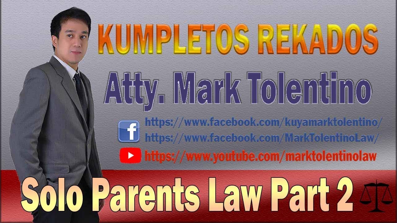 KR: Solo Parents Law Part 2