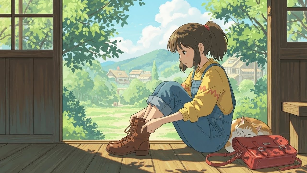 The Letter to the Hilltop | Studio Ghibli Inspired Short Film (2D Animation)