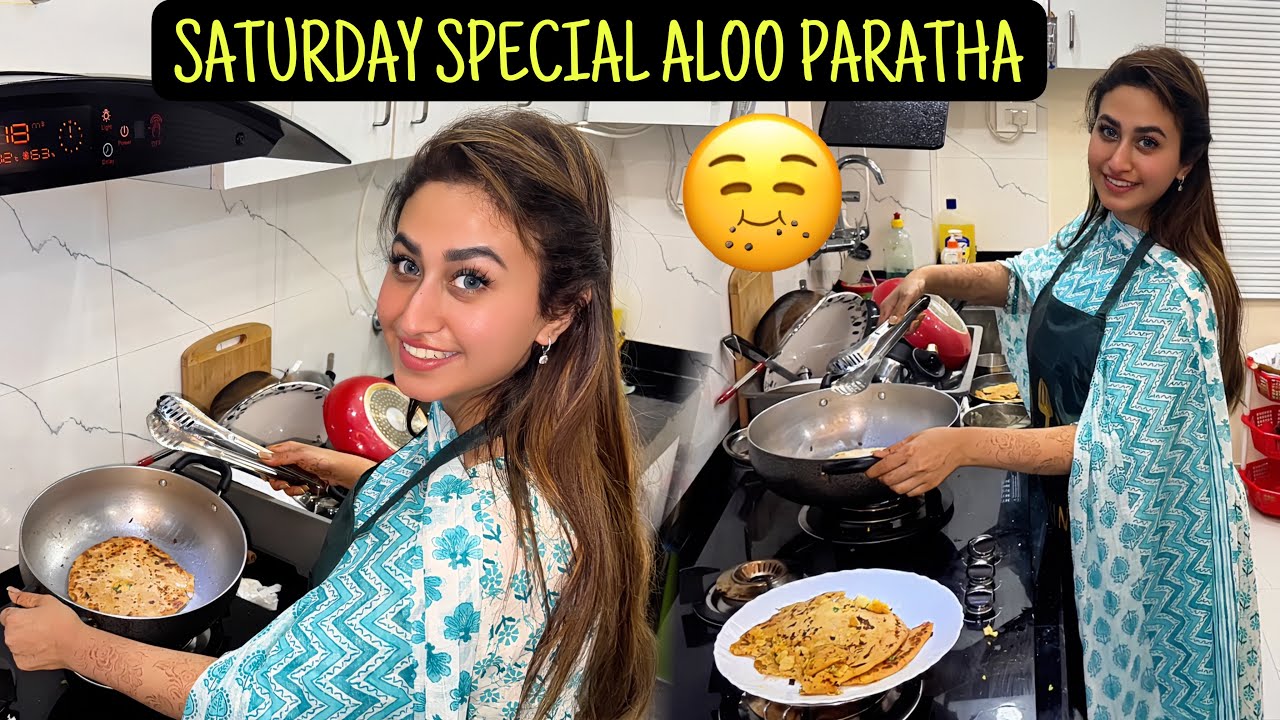 COOKED PARATHA IN KARAHI 😆 #alizehjamali