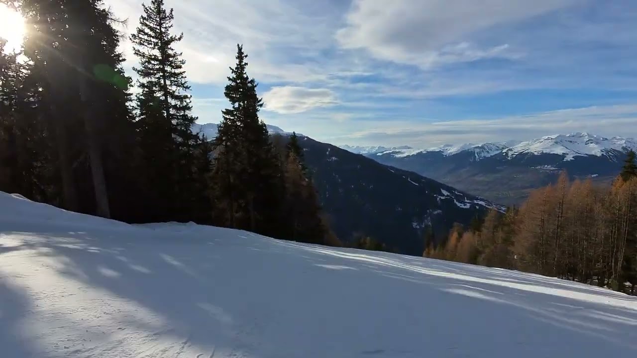 POV Peissey Vallandry Piste Noire Écureuils