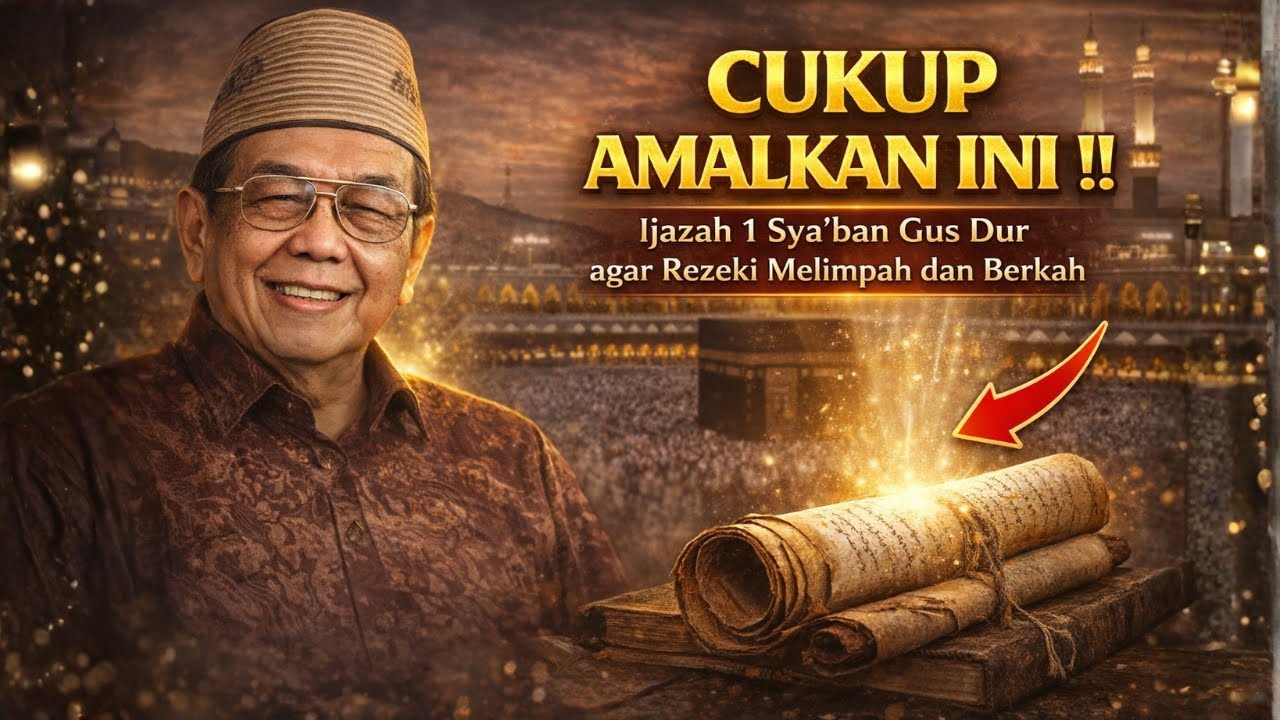 TERBONGKARR‼️IJAZAH DOA GUS DUR DI 1 SYA'BAN: Rahasia Rezeki Melimpah dan Hati Tenang Tanpa Beban