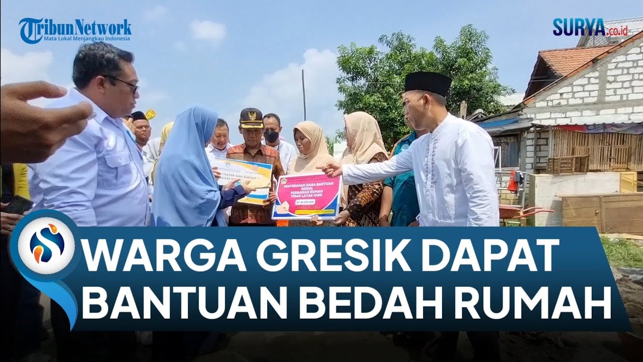 Bertahun-Tahun Tinggal di Rumah Gedek, Warga Gedangkulut, Cerme Dapat Bantuan Bedah Rumah