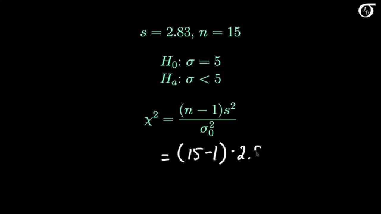 Inference for One Variance: An Example of a Confidence Interval and a Hypothesis Test
