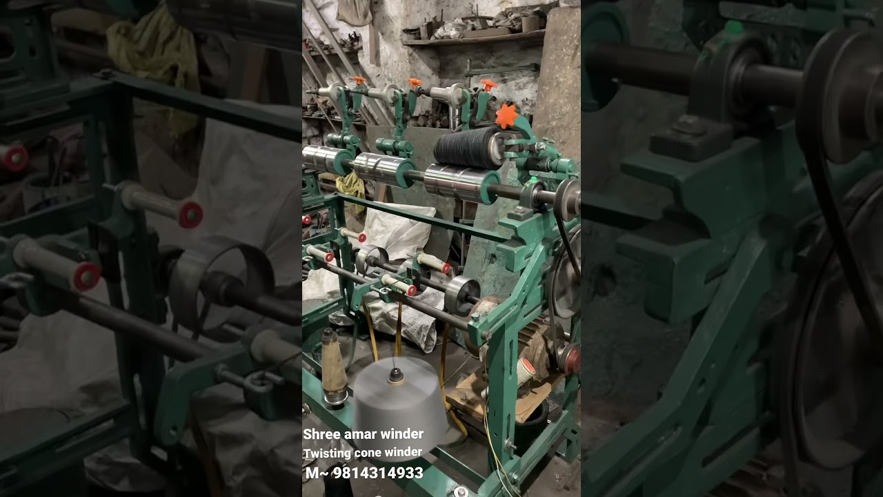 Twisting cone winder