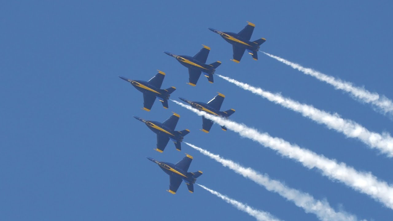 Blue Angels Airshow Fleet Week San Francisco. Friday. 4k 60fps. 2022