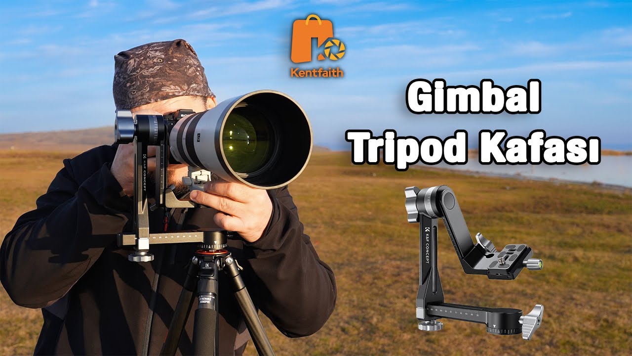 Kentfaith Gimbal Tripod Kafası Büyük Tele Objektifler İçin En İyisi | K&F Consept 360 CNC