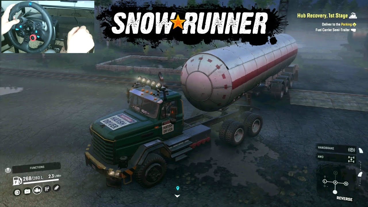 snowrunner _ ps4 | logitech g29 gameplay