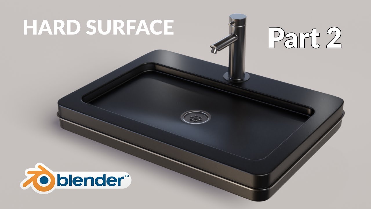 Hard Surface modeling for beginners: Sink (Part 2) | Blender 3.6