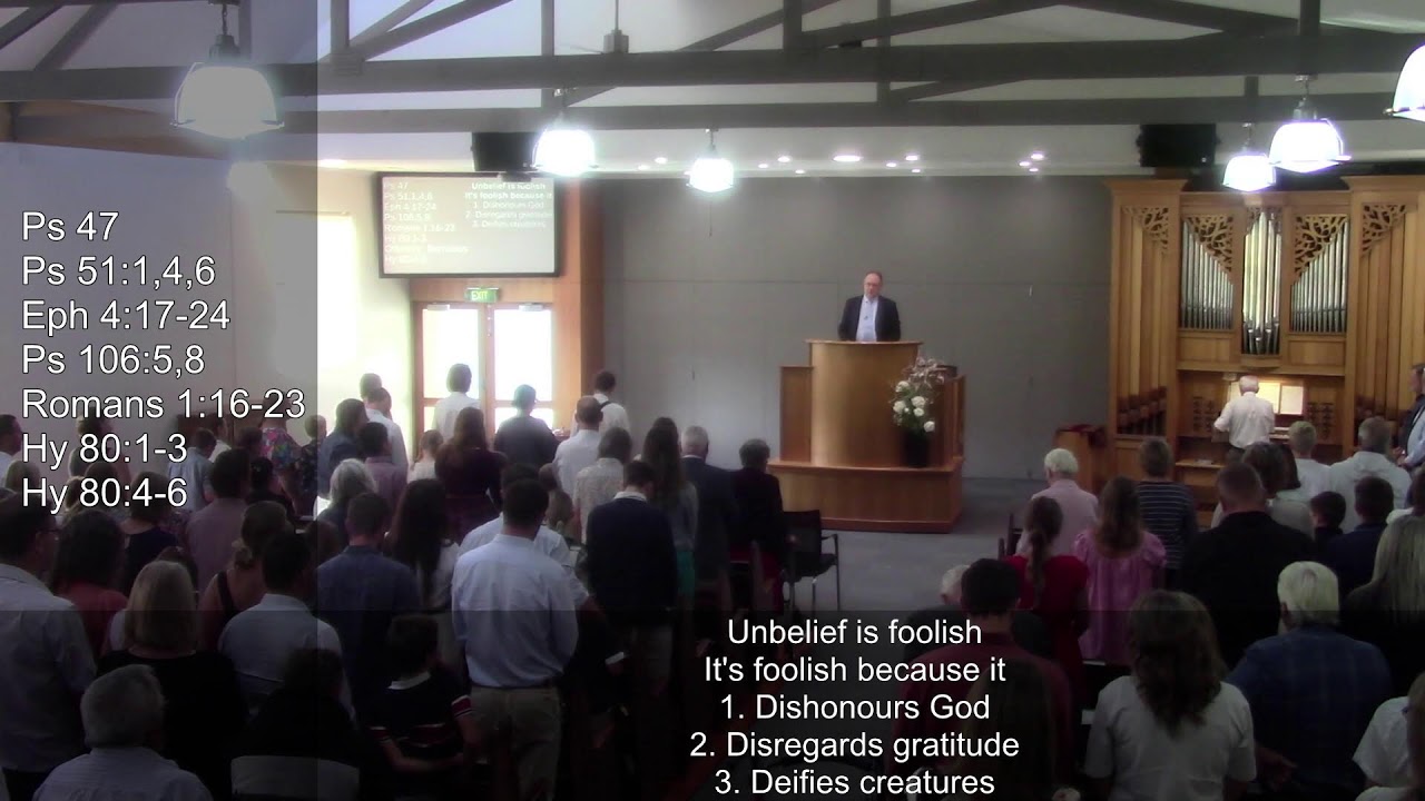 15.03.2026 ~ Re W Bredenhof ~ Unbelief is foolish ~ Prt 2