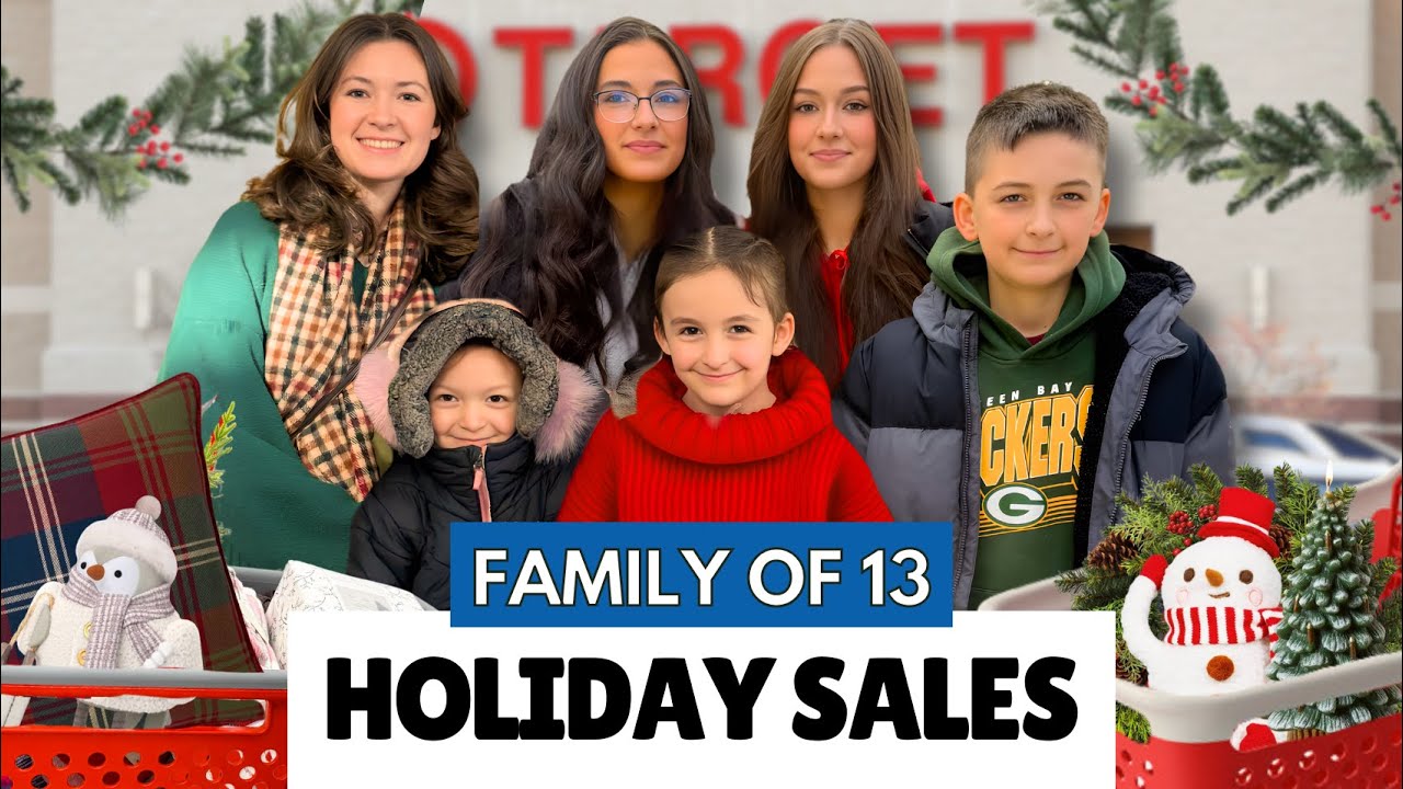 Holiday Shopping Day 2025 | Family of 13 + Puppy & Kitty Haul