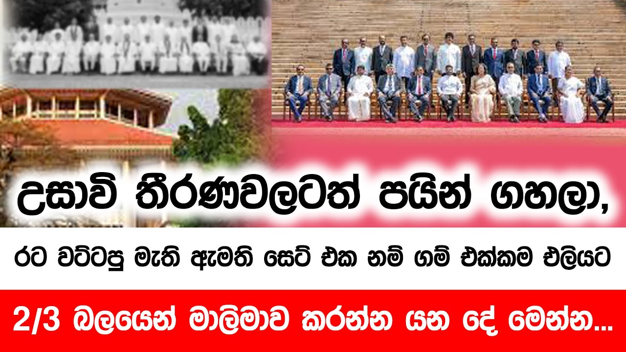 උසාවි තීරණවලටත් පයින් ගහලා, ජඩ වැඩ කරපු හිටපු ඇමතිලට මාලිමාව කරන්න යන දේ මෙන්න