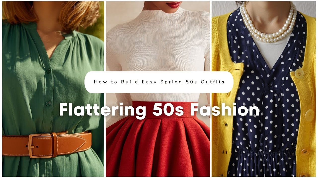 🌸 How to Build Easy Spring 50s Outfits from Basics You Already Own! ✨
