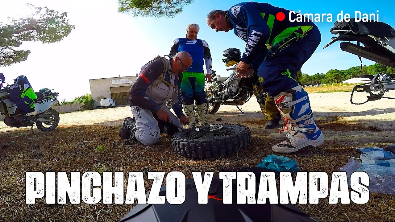 🚨PINCHAZO TRAMPAS DE ARENA 🏜️ y Rio IMPOSIBLE,  BMW GS850 OFFROAD en MOTO TRAIL