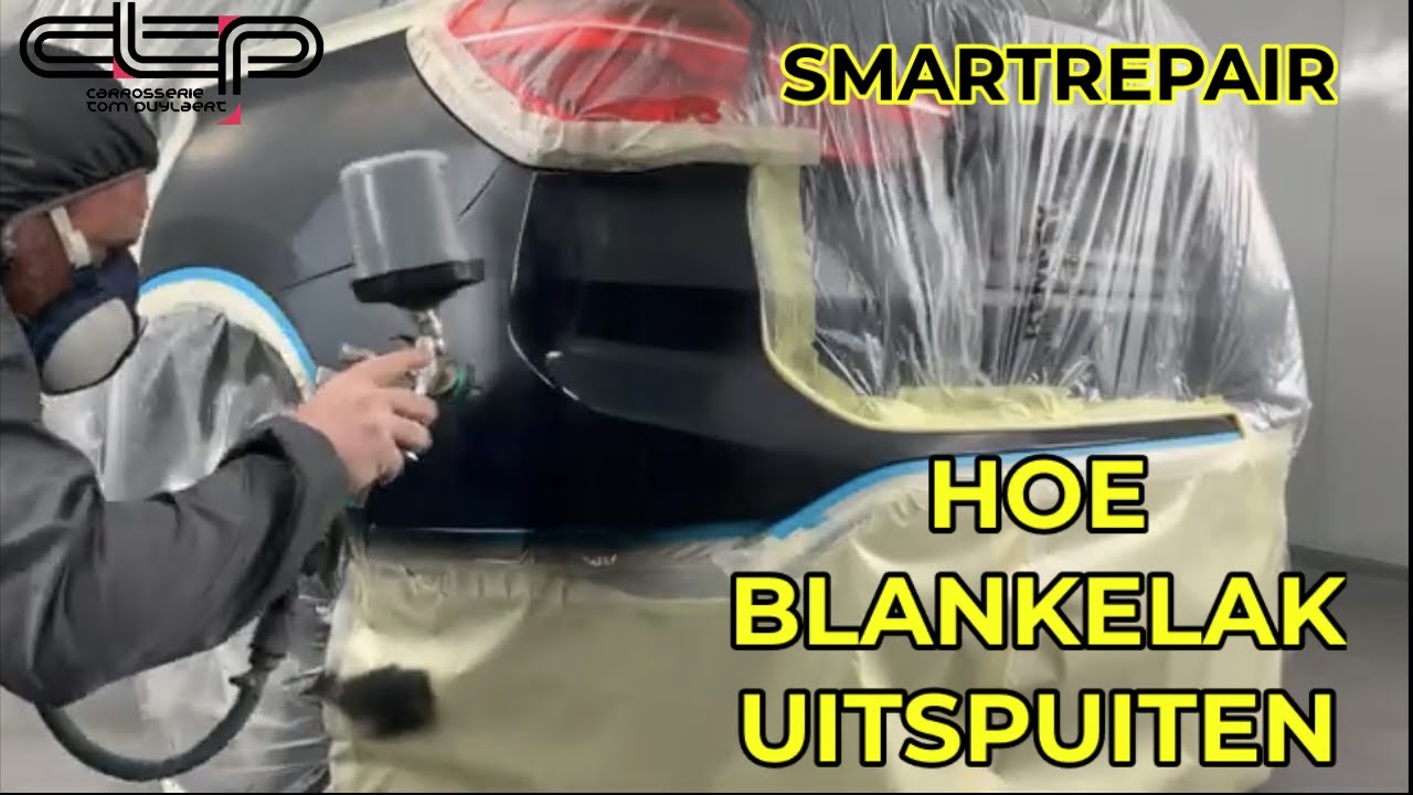 Hoe blanke lak uitspuiten ?