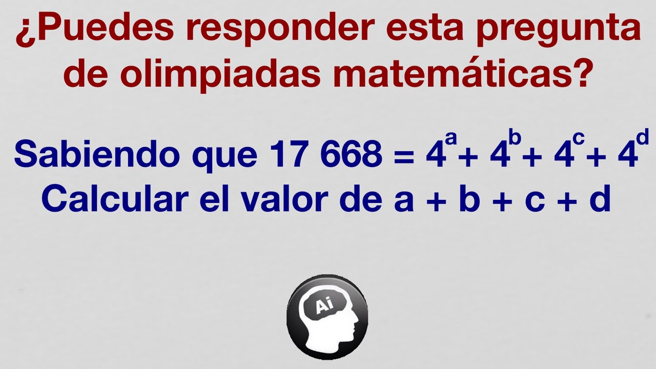 ¿Puedes resolver este problema de olimpiadas matematicas?