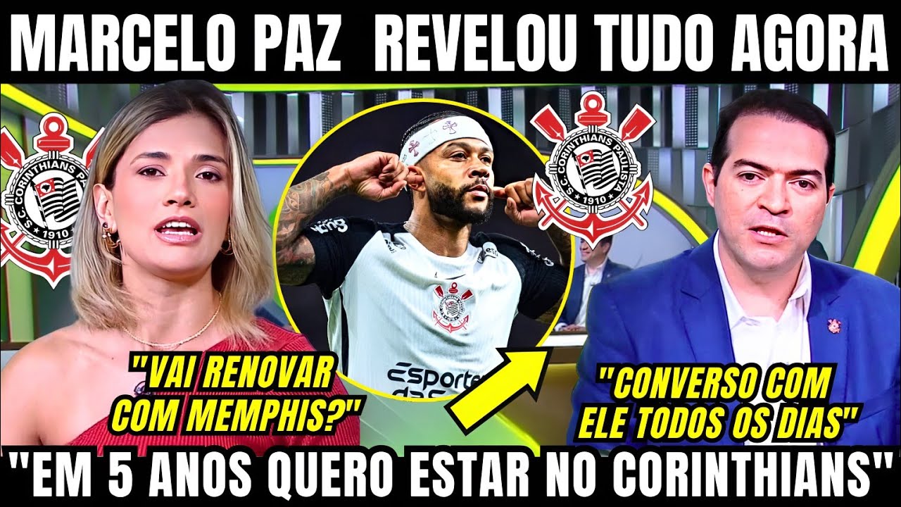 MARCELO PAZ ABRIU O JOGO E FEZ REVELAÇÕES EXCLUSIVAS SOBRE O CORINTHIANS EM ENTREVISTA AGORA AO VIVO