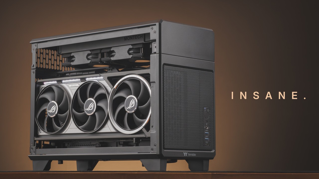 Fit an Astral RTX 5090 Into This ITX Case - Thermaltake TR100