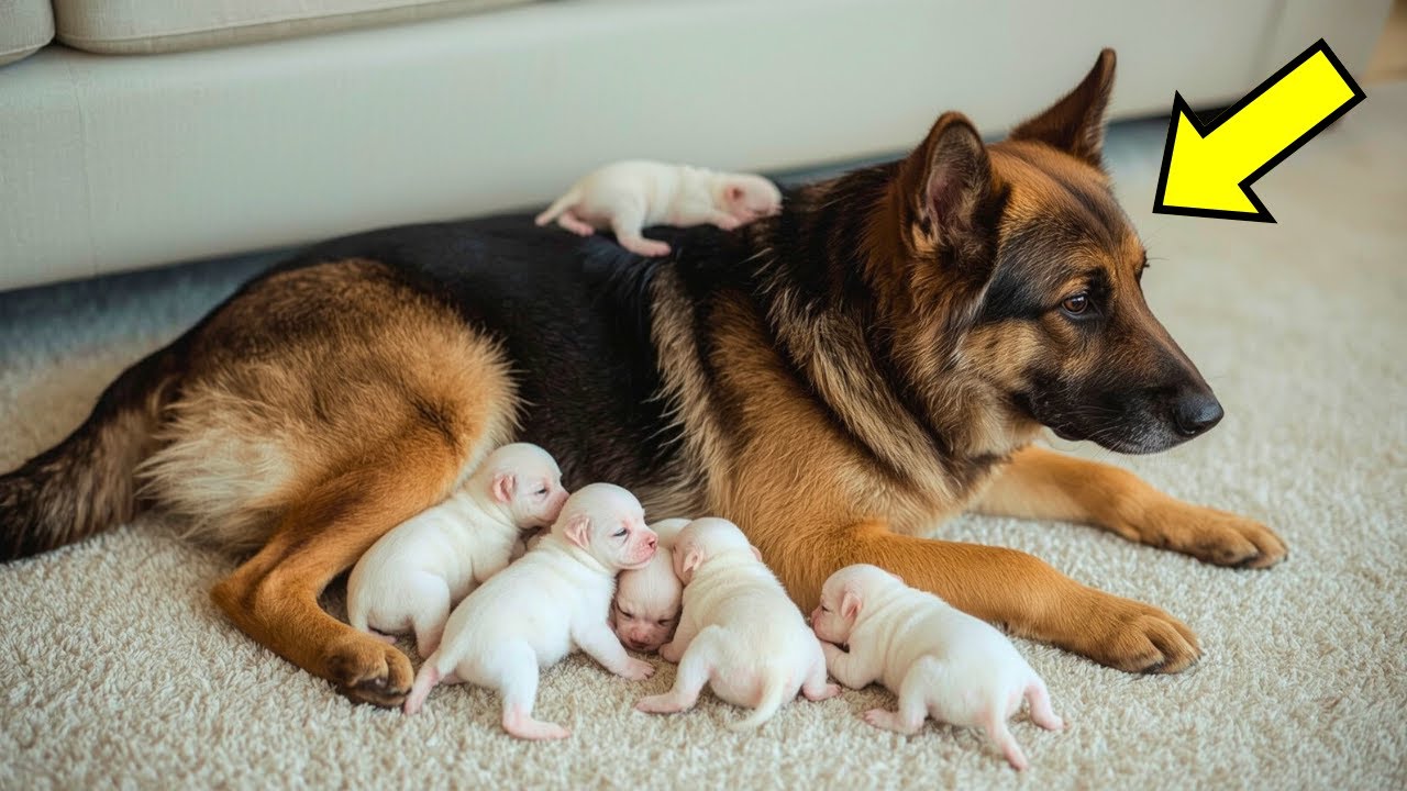 German Shepherd Gives Birth. But Doctors Discover They Aren’t Puppies!