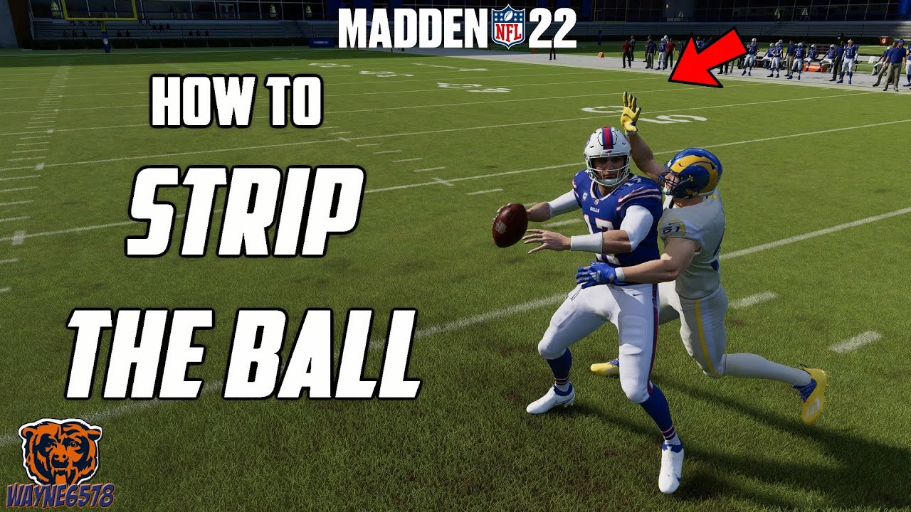 HOW TO TACKLE AND STRIP THE BALL IN MADDEN 22 - FORCE MORE FUMBLES AND TURNOVERS - STRIP TUTORIAL💥🔥💥