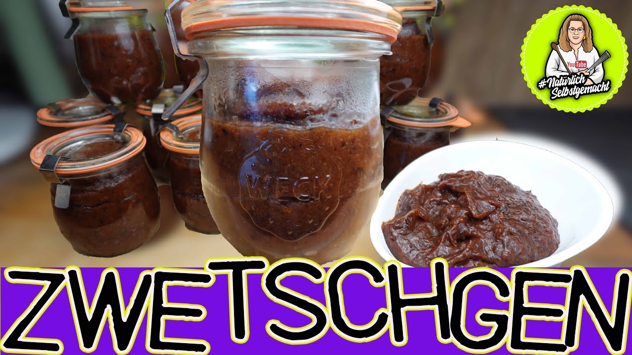 Pflaumenmus ohne Zucker, ohne umr&uuml;hren,  super einfach - Latwerge, Quetschen Schmeer