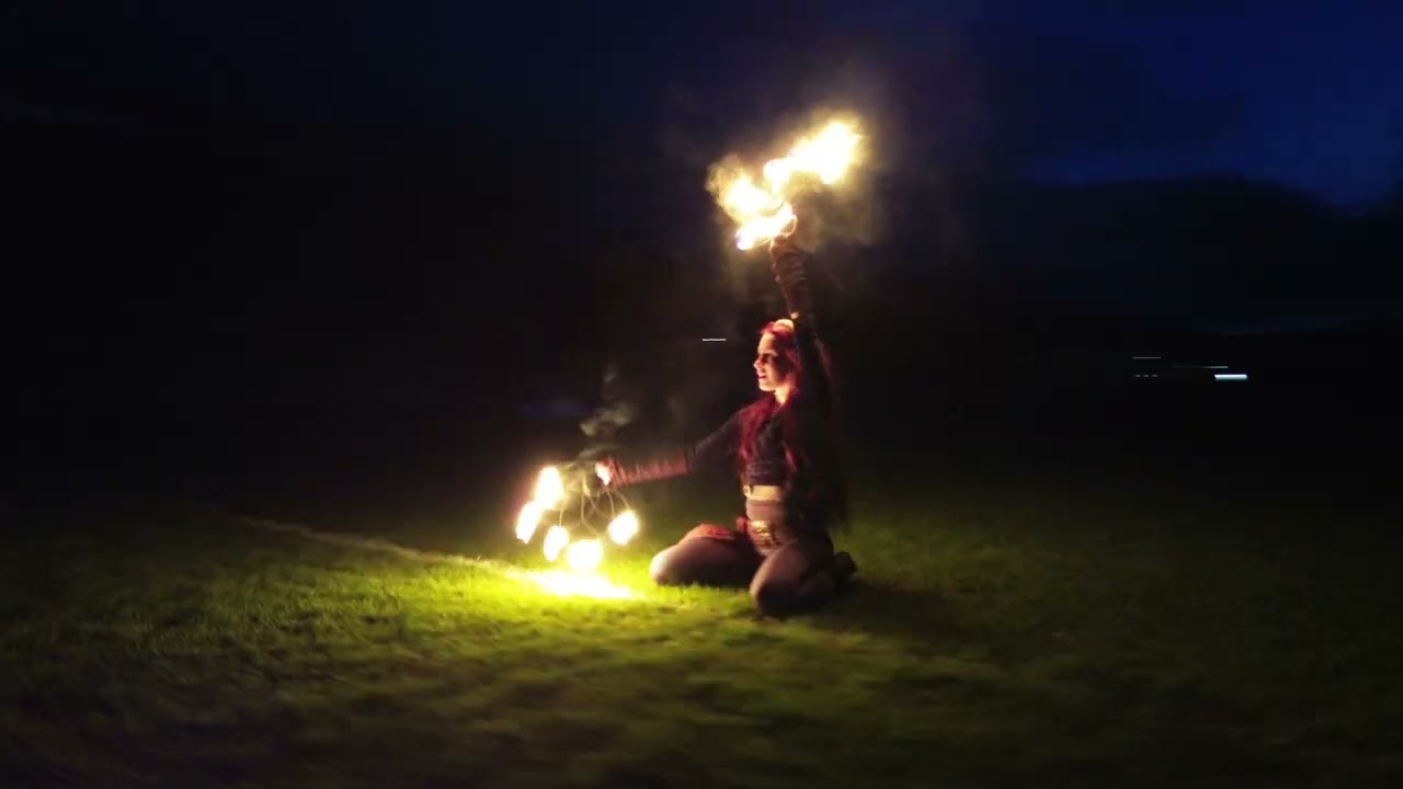 The Gytes Stadium Peebles - Fire Dance Practise (unedited)