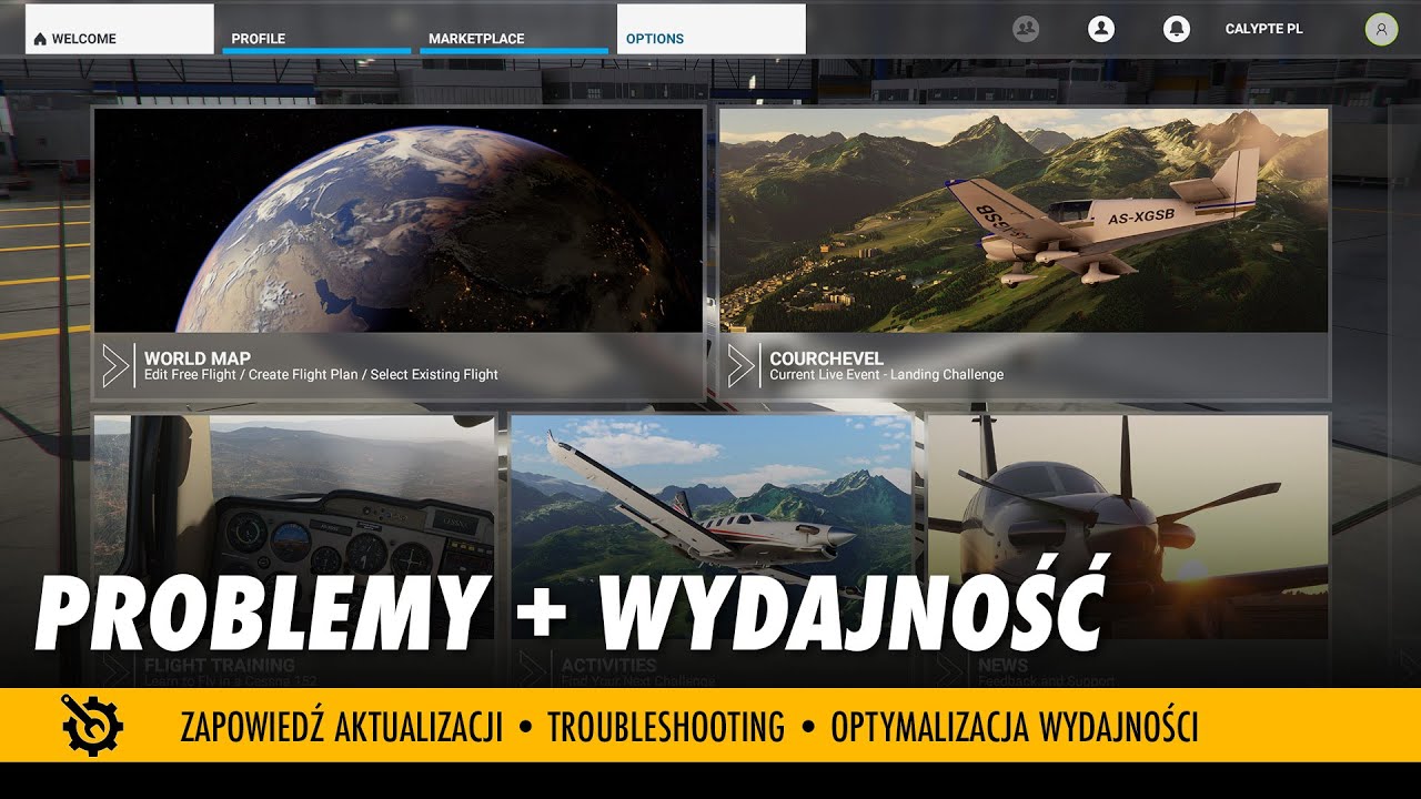 Rozwiązywanie problemów z Flight Simulatorem