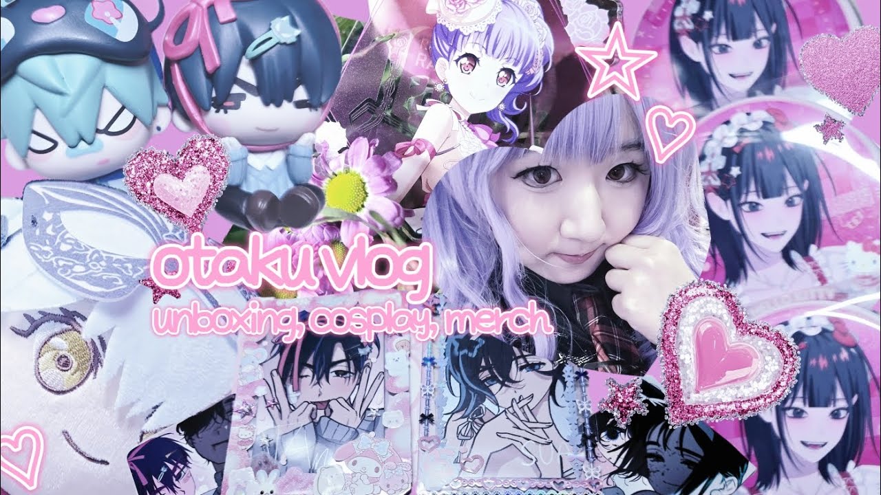 💗otaku vlog 6| unboxing merch & cosplay performance (alien stage figures)