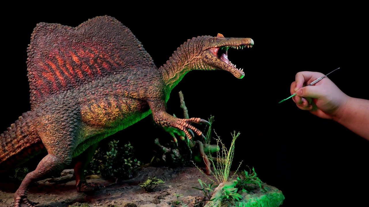 Sculpting spinosaurus diorama /스피노사우루스 디오라마 만들기